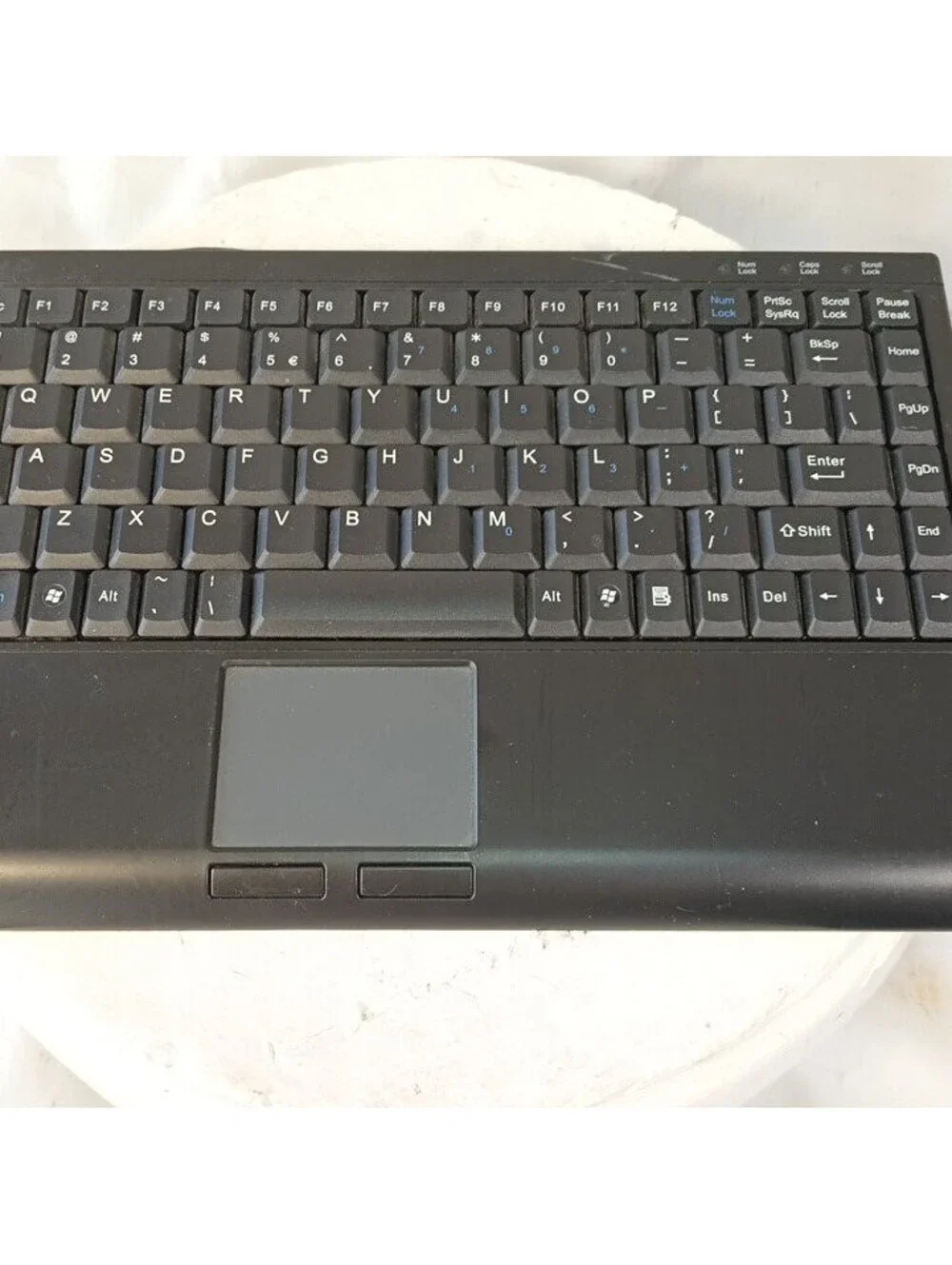 Solidtek ASK-3410U SuperMini USB Wired Keyboard with Touchpad Compact Black PC